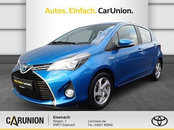 Ultramarinblau metallic Gebraucht 2016 Toyota Yaris Hybrid Edition-S | 11.980 € (Superpreis) - Bild 1/4