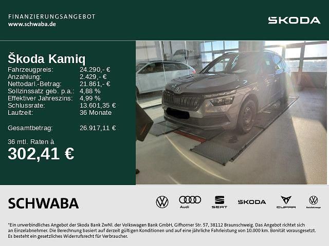 Grau Gebraucht 2023 Skoda Kamiq Monte Carlo SUV | 24.290 € - Bild 1/4
