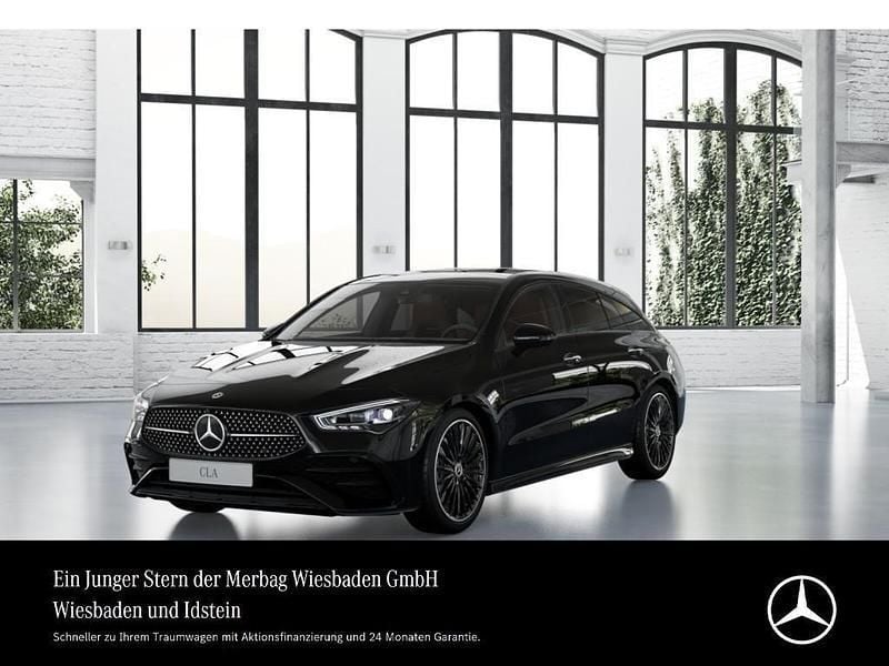 Kosmosschwarz Gebraucht 2024 Mercedes CLA200 Shooting Brake AMG line Kombi | 39.690 € (Teuer) - Bild 1/4