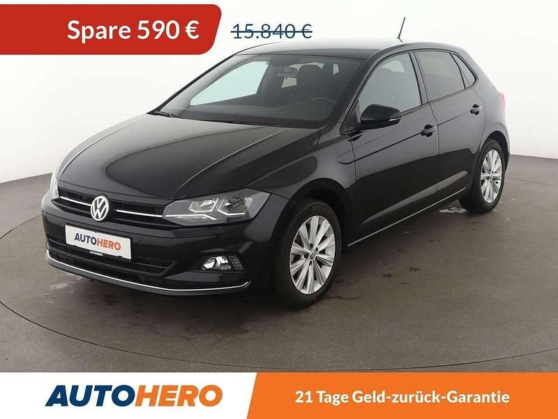 Schwarz Gebraucht 2018 VW Polo Highline Kleinwagen | 15.250 € (Fairer Preis) - Bild 1/3