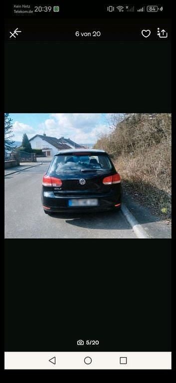 Gebraucht VW Golf VI Comfortline 80 PS (58 kW) 2010 Schwarz Kleinwagen