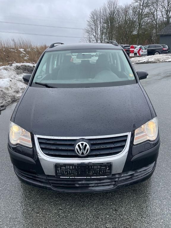 Gebraucht VW Touran Conceptline 140 PS (102 kW) 2008 Schwarz Van / Kleinbus