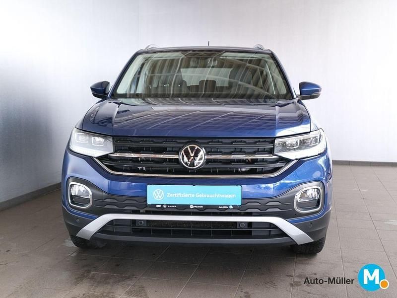 Gebraucht VW T-Cross Style 110 PS (80 kW) 2021 Reef blue metallic (metallic) SUV