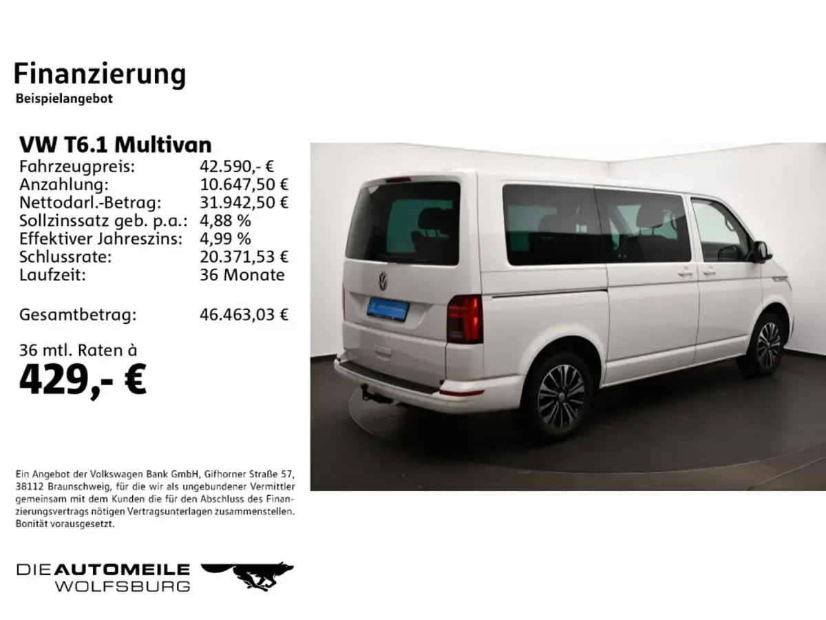 Gebraucht VW Multivan Generation Six 204 PS (150 kW) 2022 Van / Kleinbus