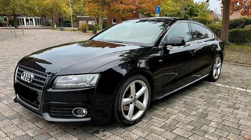 Schwarz Gebraucht 2009 Audi A5 Sportback S-Line Kleinwagen | 8.000 € (Fairer Preis) - Bild 1/4