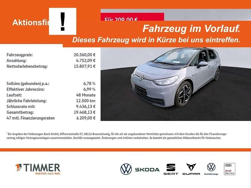 Gebraucht VW ID.3 Pro 106 kW (145 PS) 2022 Grau Kleinwagen