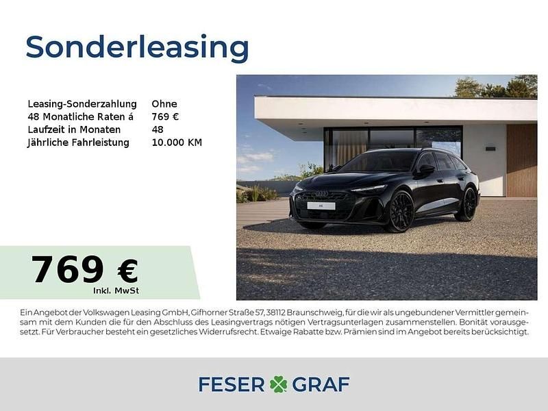 Mythosschwarz metallic Neu 2025 Audi A6 Ambiente Kombi | 73.990 € (Fairer Preis) - Bild 1/4