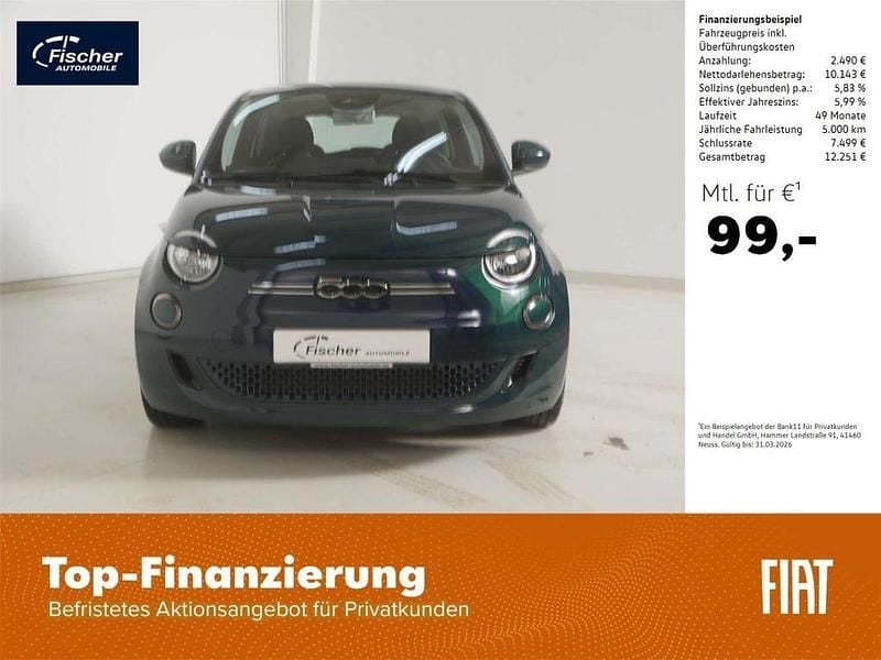 Gruen Gebraucht 2023 Fiat 500e Action Limousine | 11.980 € (Superpreis) - Bild 1/4