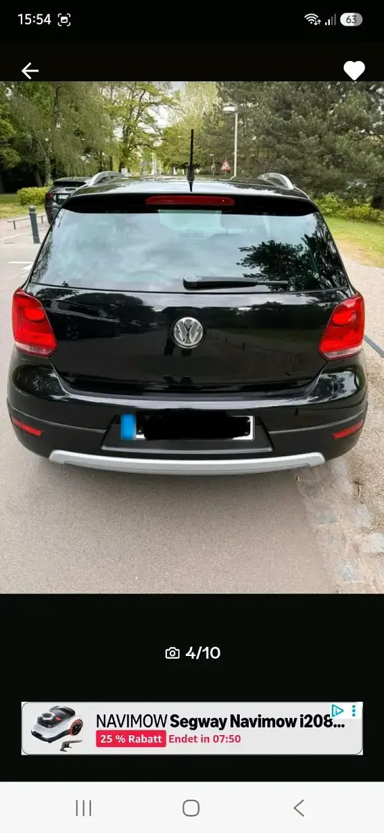 Gebraucht VW Polo Cross 69 PS (50 kW) 2011 Schwarz Kleinwagen