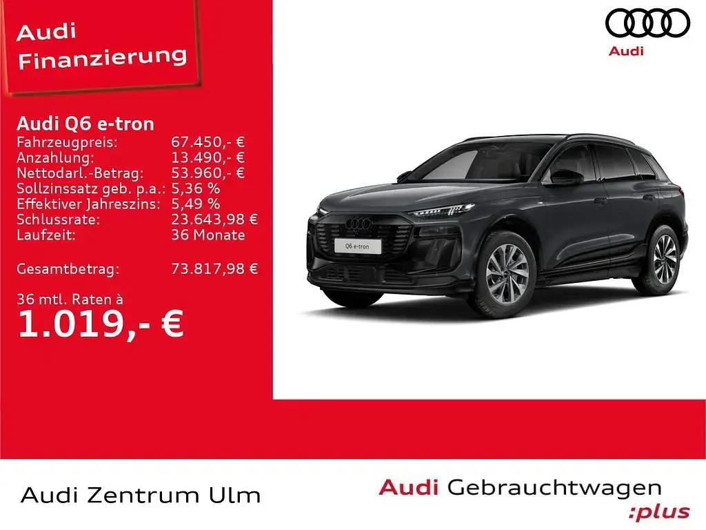 Gebraucht Audi Q6 e-tron S-Line 185 kW (252 PS) 2026 Grau SUV