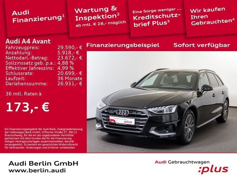 Gebraucht Audi A4 Ambiente 204 PS (150 kW) 2022 Brillantschwarz Kombi