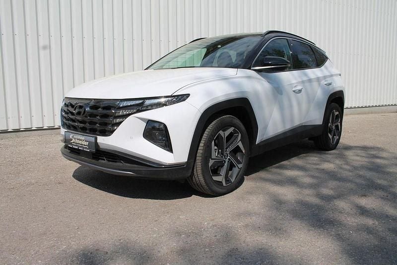 Polar white / phantom black Gebraucht 2022 Hyundai Tucson Trend SUV | 28.450 € (Guter Preis) - Bild 1/4
