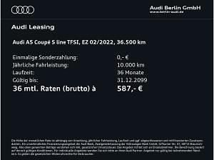 Gebraucht Audi A5 S-Line 150 PS (110 kW) 2022 Grau (daytonagrau perleffekt) Coupé