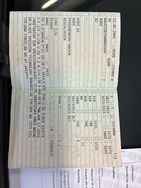 Gebraucht Audi A2 75 PS (55 kW) 2003 Blau Kleinwagen