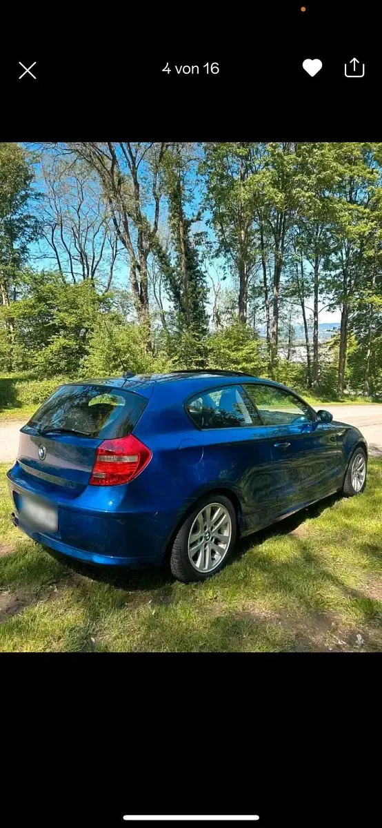 Gebraucht BMW 116 122 PS (89 kW) 2007 Blau Kleinwagen
