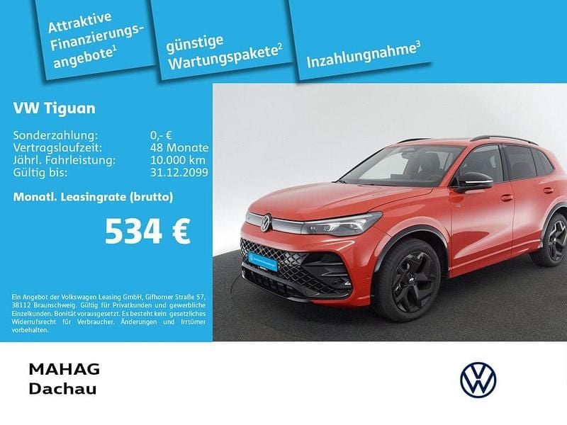 Rot Gebraucht 2025 VW Tiguan R-line SUV | 45.980 € (Teuer) - Bild 1/3