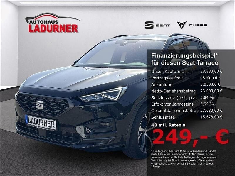 Schwarz Gebraucht 2022 Seat Tarraco FR SUV | 28.830 € (Guter Preis) - Bild 1/4
