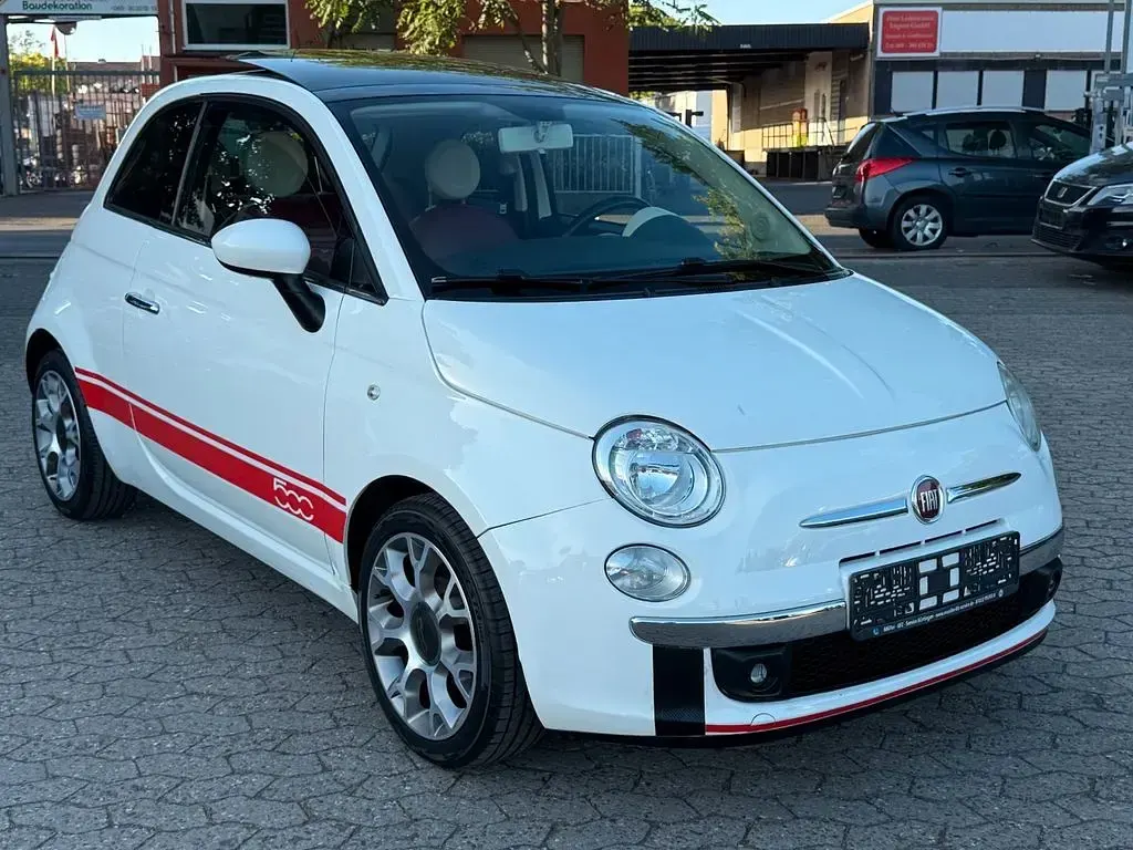 Gebraucht Fiat 500 Lounge 69 PS (50 kW) 2008 Weiß Kleinwagen