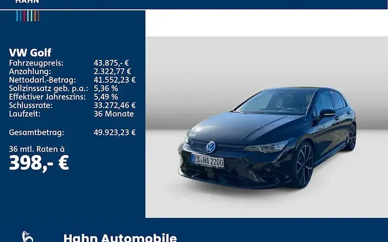 Gebraucht VW Golf VIII R 333 PS (244 kW) 2025 Schwarz Limousine