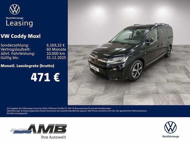 Schwarz Neu 2025 VW Caddy Maxi Dark Label Van / Kleinbus | 48.890 € (Fairer Preis) - Bild 1/3