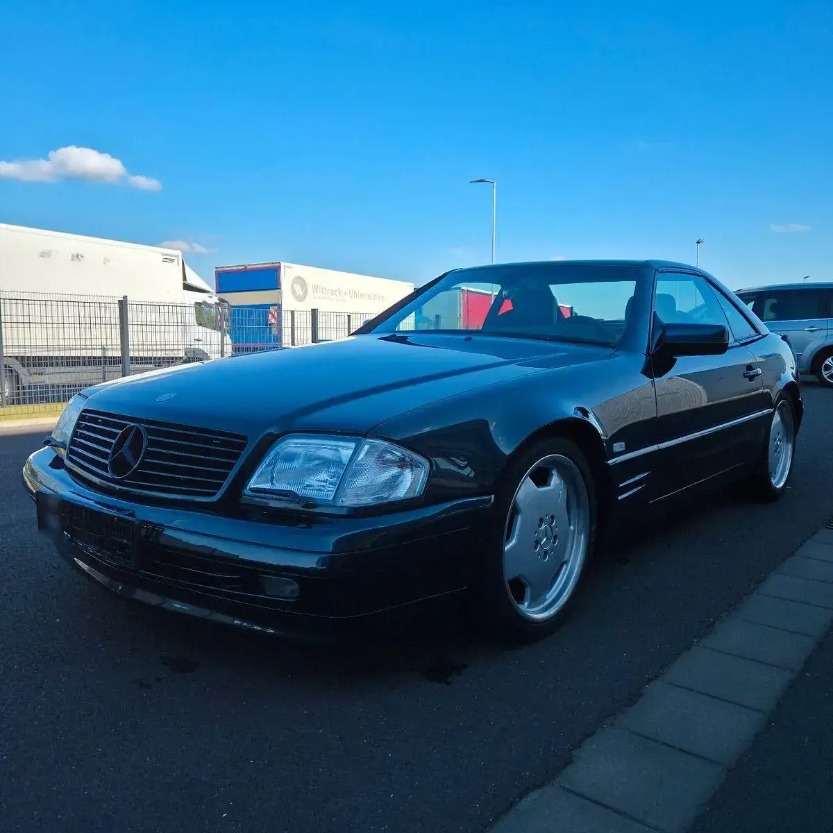 Gebraucht Mercedes SL320 231 PS (169 kW) 1997 Blau Cabrio