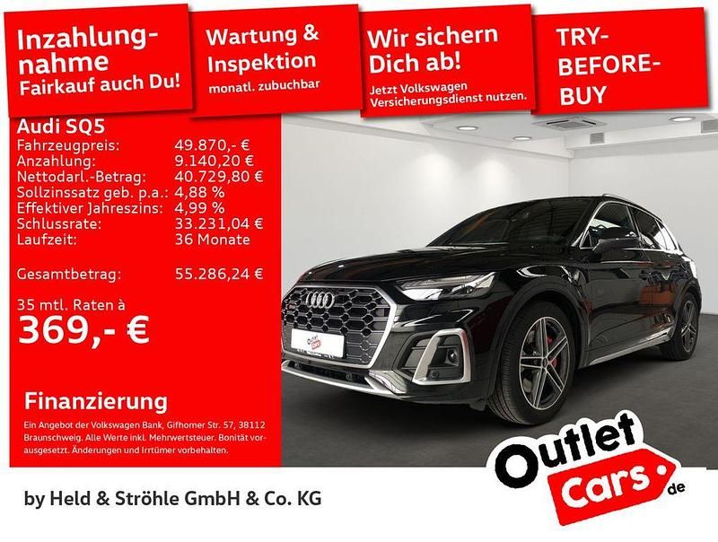 Mythosschwarz metallic (metallic) Gebraucht 2022 Audi SQ5 Ambiente SUV | 49.870 € (Fairer Preis) - Bild 1/3