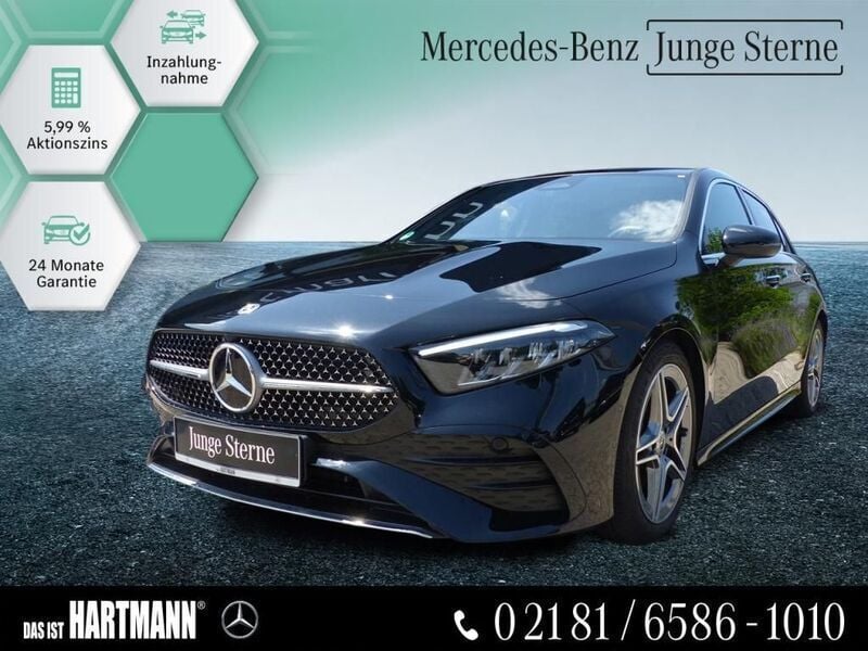 Schwarz Gebraucht 2024 Mercedes A200 AMG Limousine | 34.940 € (Fairer Preis) - Bild 1/4