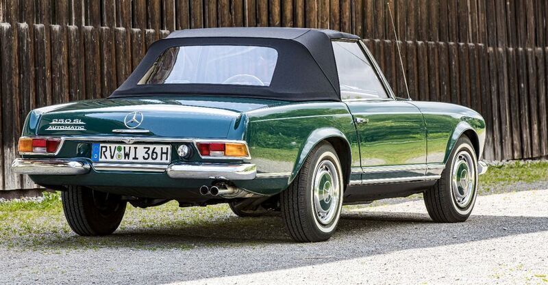 Grün Gebraucht 1967 Mercedes 250 Cabrio | 89.000 € - Bild 1/4