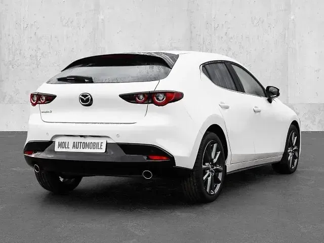 Neu Mazda 3 Exclusive-Line 140 PS (102 kW) 2025 Snowflake white Limousine
