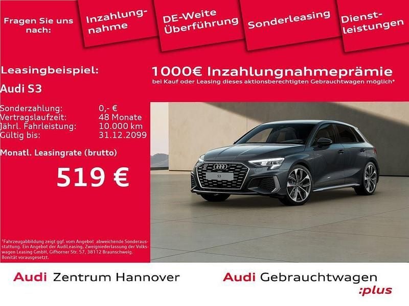 6y daytonagrau perleffekt (metallic) Gebraucht 2023 Audi S3 Sport Limousine | 35.950 € (Guter Preis) - Bild 1/4