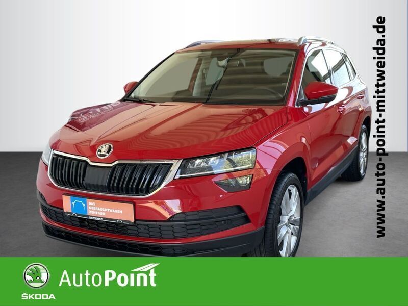 Rot metallic Gebraucht 2017 Skoda Karoq Style SUV | 20.990 € (Teuer) - Bild 1/4