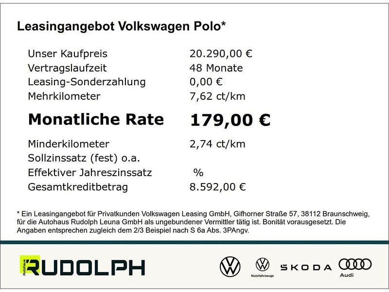 Neu VW Polo Life 80 PS (58 kW) 2026 Grau Kleinwagen
