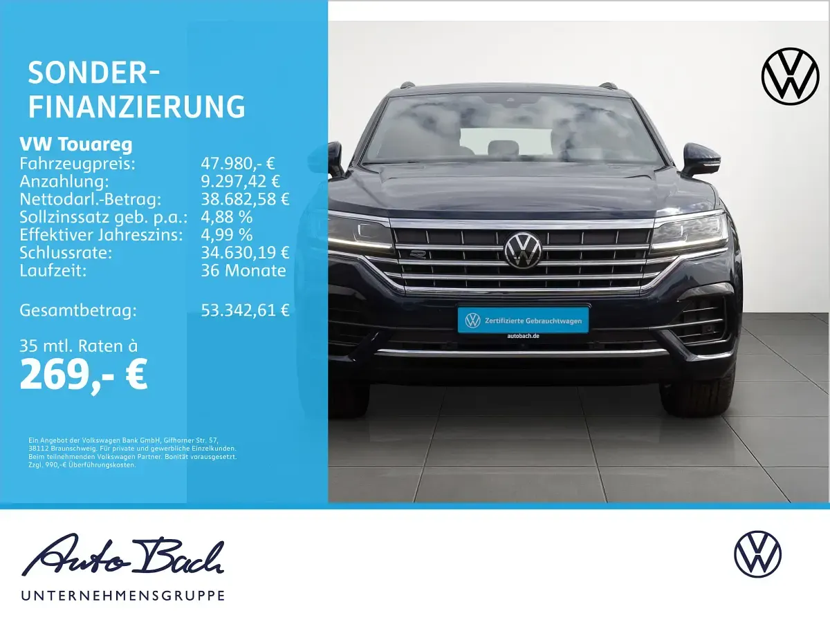 Gebraucht VW Touareg R-line 286 PS (210 kW) 2022 Meloebluekristalleffekt SUV
