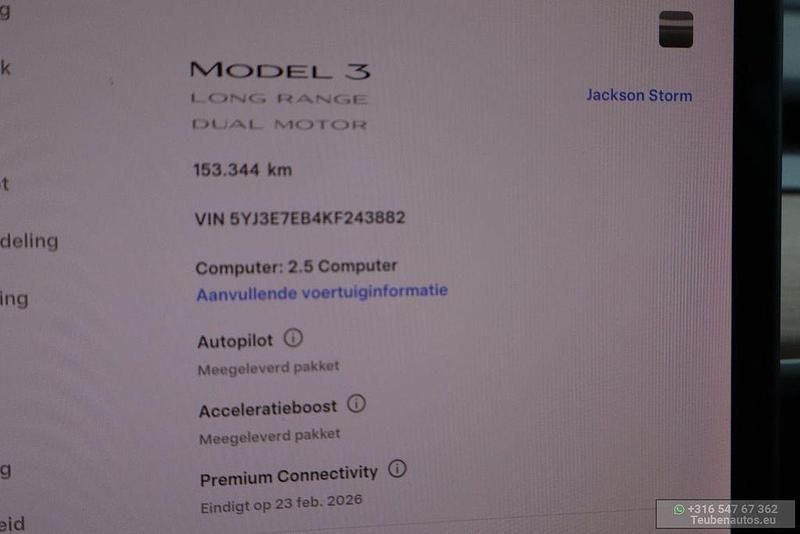 Gebraucht Tesla Model 3 Long Range AWD 258 kW (351 PS) 2019 Schwarz Limousine