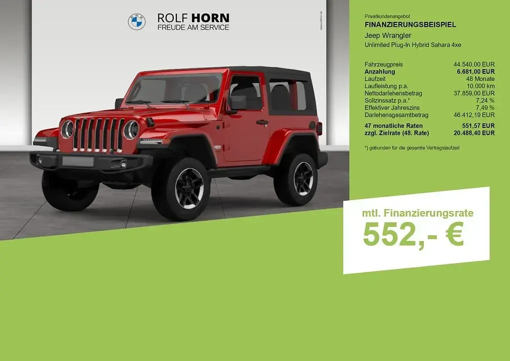 Gebraucht Jeep Wrangler Unlimited Sahara 381 PS (280 kW) 2022 Rot SUV