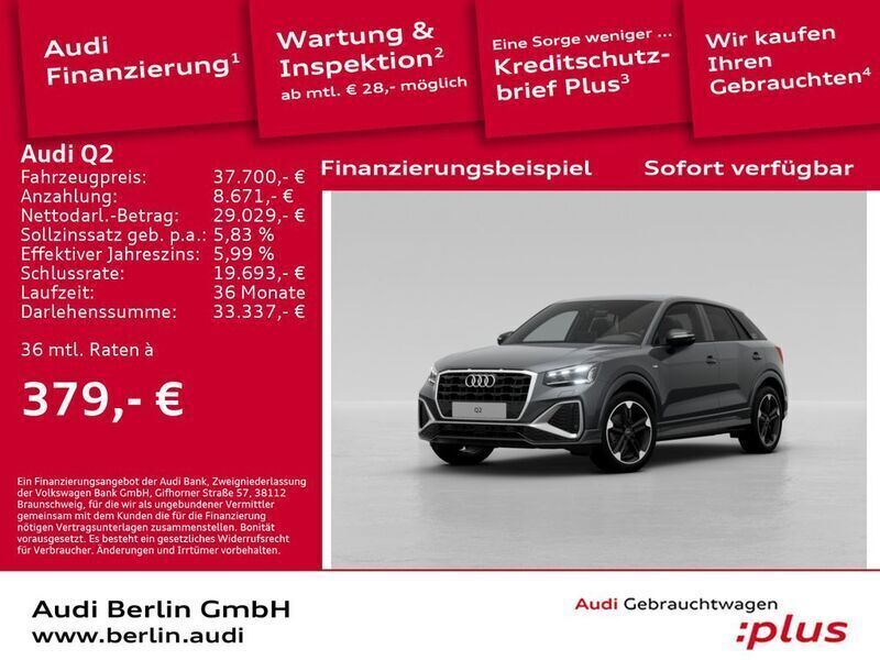 Daytonagrau perleffekt Gebraucht 2024 Audi Q2 S-Line SUV | 37.700 € (Teuer) - Bild 1/2