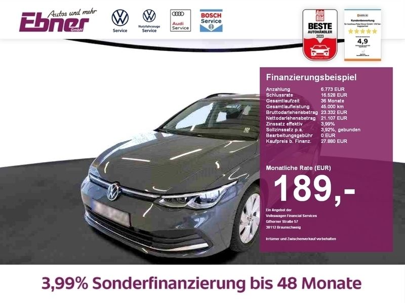 Delfingrau metallic Gebraucht 2022 VW Golf VIII Style Kombi | 27.480 € (Fairer Preis) - Bild 1/4