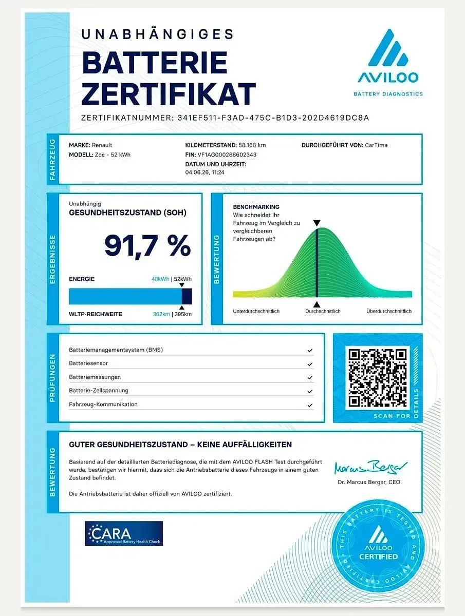 Gebraucht Renault Zoe 100 kW (136 PS) 2022 Schwarz Kleinwagen