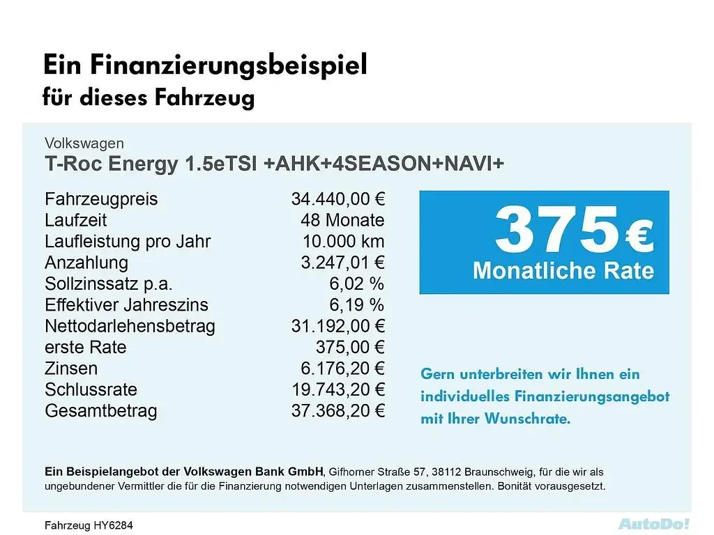 Neu VW T-Roc 116 PS (85 kW) 2026 Schwarz SUV