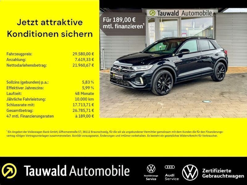 Schwarz Gebraucht 2024 VW T-Roc Style SUV | 29.740 € (Fairer Preis) - Bild 1/4