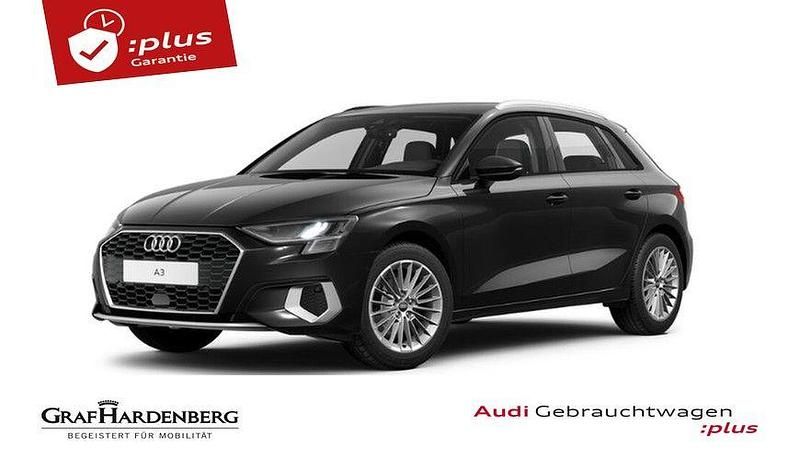 Schwarz Gebraucht 2023 Audi A3 Sportback Advanced Limousine | 27.930 € (Fairer Preis) - Bild 1/3