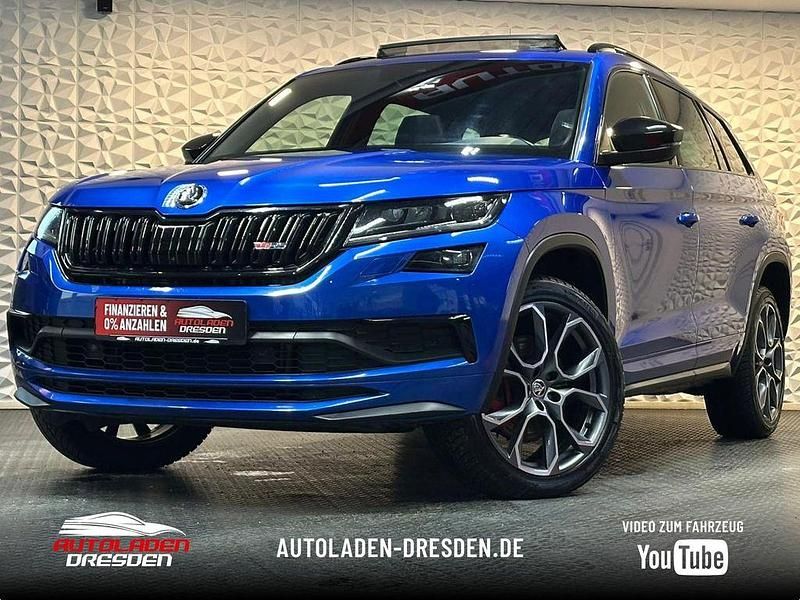 Raceblau metallic Gebraucht 2021 Skoda Kodiaq RS SUV | 27.999 € (Etwas zu teuer) - Bild 1/4
