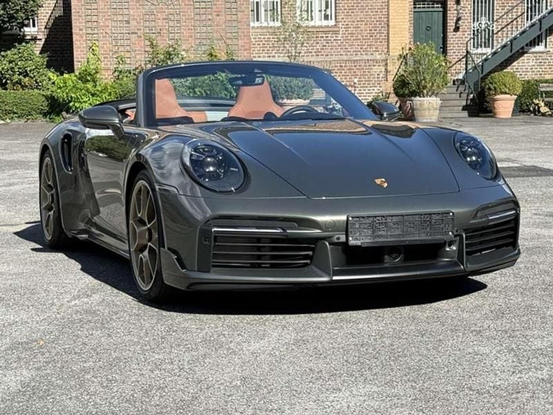 Aventuringrünmetallic Neu 2024 Porsche 911 Turbo S Cabriolet Sport Cabrio | 299.790 € (Guter Preis) - Bild 1/4