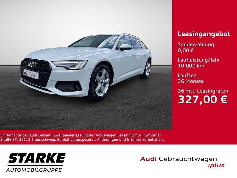 Gletscherweiß metallic Gebraucht 2024 Audi A6 Advanced Plus Kombi | 42.430 € (Superpreis) - Bild 1/4