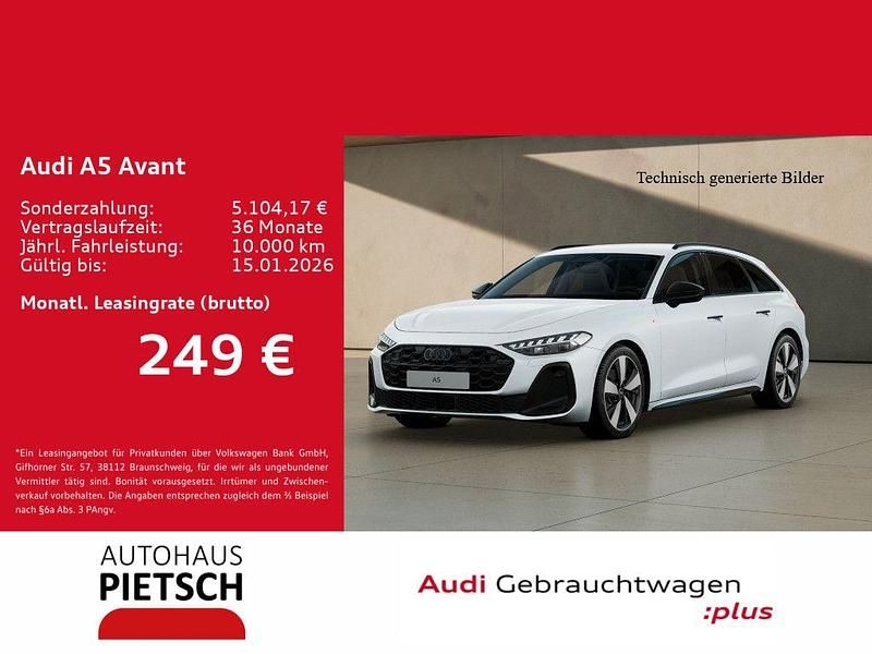 Gletscherweiß metallic Gebraucht 2025 Audi A5 S-Line Kombi | 47.780 € (Superpreis) - Bild 1/4