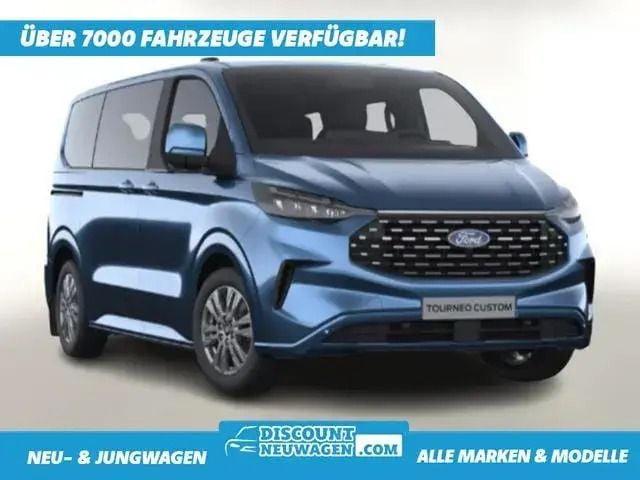 Chrome blue metallic Neu 2025 Ford Tourneo Custom Titanium Van / Kleinbus | 47.453 € (Superpreis) - Bild 1/4