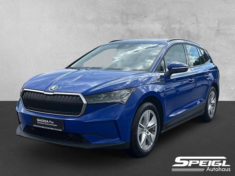 Blau Gebraucht 2021 Skoda Enyaq iV Loft SUV | 24.490 € (Fairer Preis) - Bild 1/4