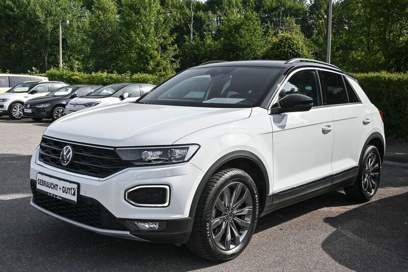 Pure white Gebraucht 2021 VW T-Roc Sportline SUV | 23.450 € (Fairer Preis) - Bild 1/4