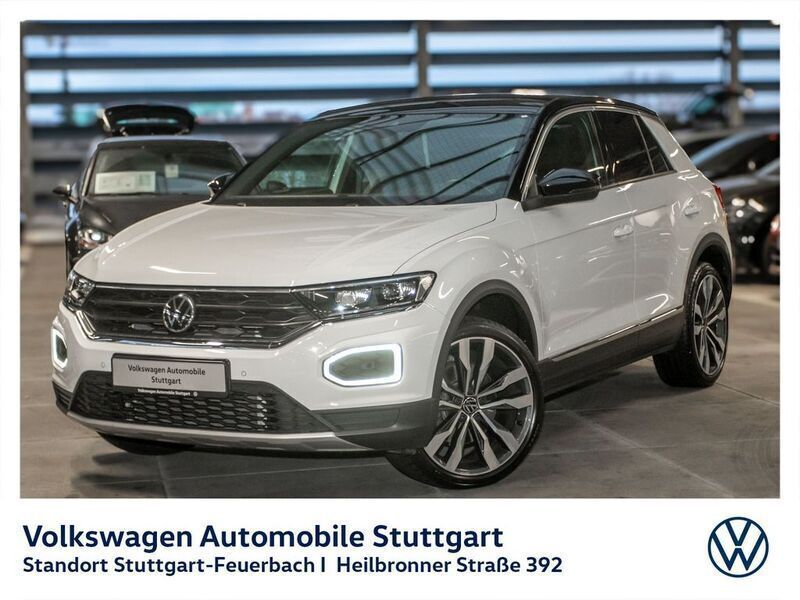 Pure white schwarz Gebraucht 2020 VW T-Roc Sportline SUV | 27.430 € (Fairer Preis) - Bild 1/4