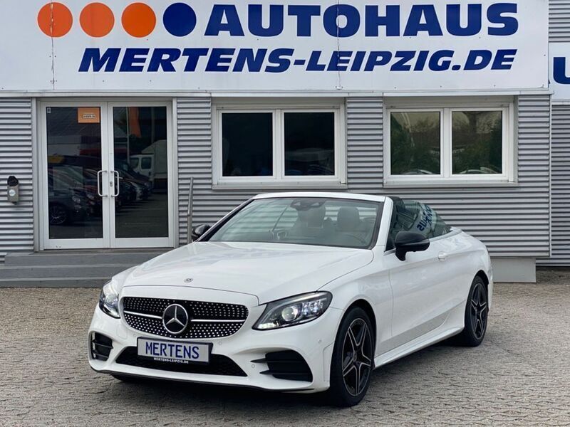 Polarweiss unilack Gebraucht 2020 Mercedes C300 AMG Cabrio | 33.990 € (Guter Preis) - Bild 1/4